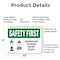 Signmission Shower And Eyewash Do Not Block With Symbol, 10 in W x Rectangle, Plastic OS-2PACK-SF-P-710-L-10976 - alternate 6